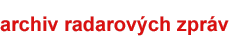 archiv radarových zpráv